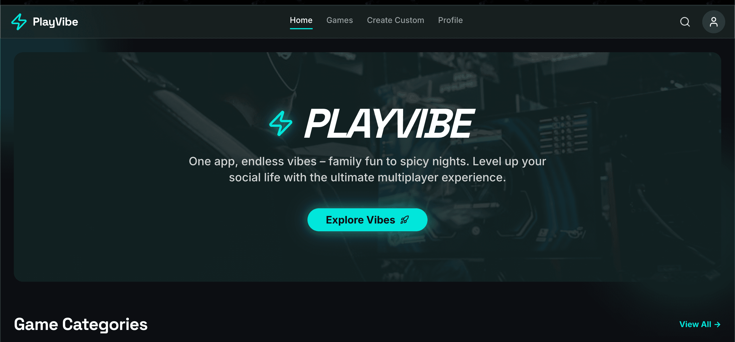 Vibe Play Hub - Gaming Platform
