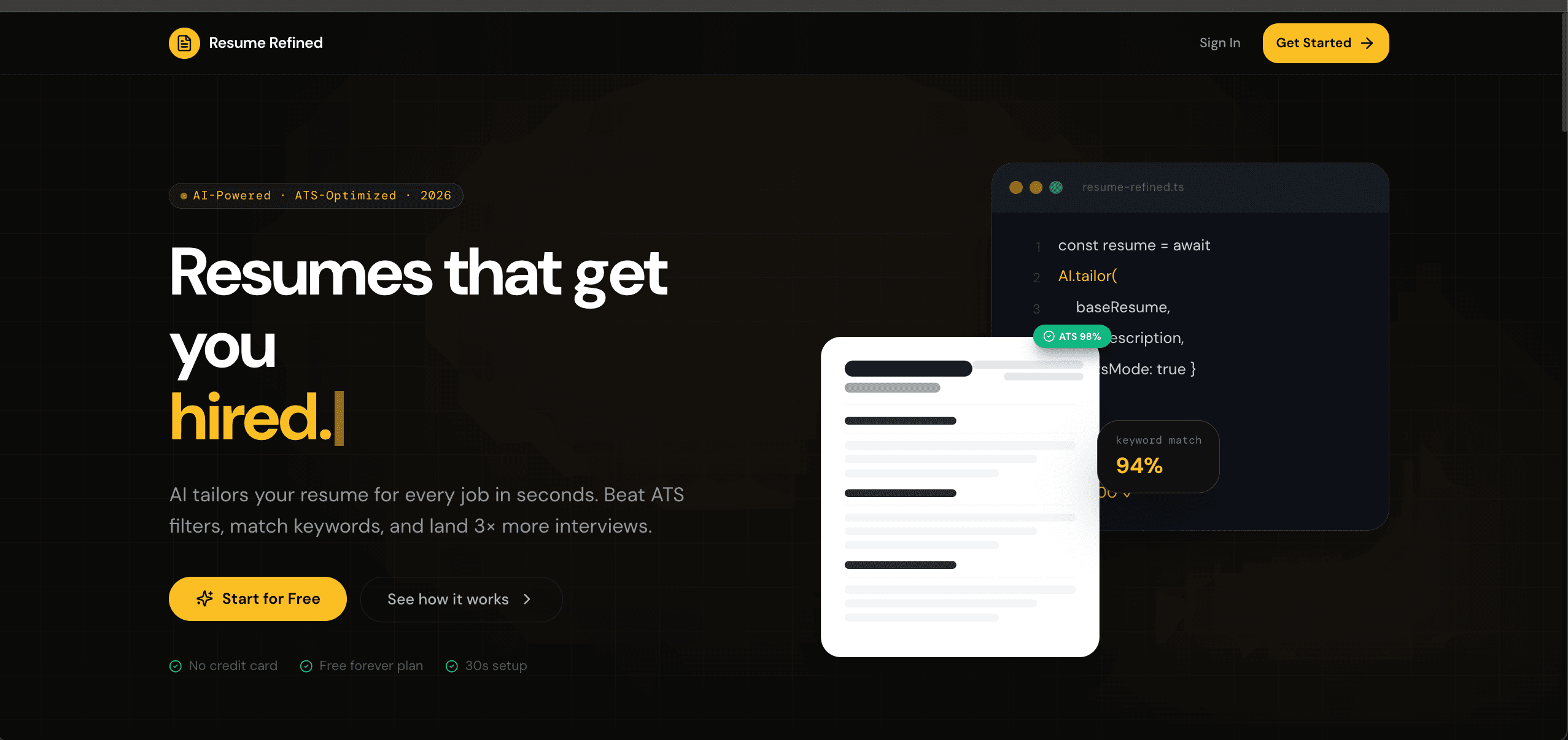 Resume Refined - AI Resume Optimizer